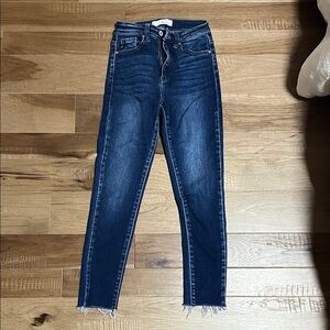 KanCan Dark Blue Ankle Jeans